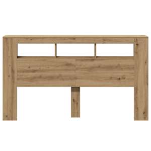 Čelo postele LED dub artisan 180x18,5x103,5 cm kompozitní dřevo - obrázek 6