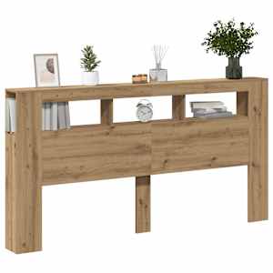Čelo postele LED dub artisan 200x18,5x103,5 cm kompozitní dřevo - obrázek 5
