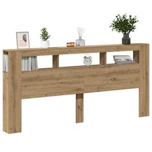 Čelo postele LED dub artisan 220x18,5x103,5 cm kompozitní dřevo - obrázek 12