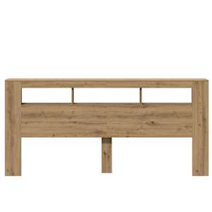 Čelo postele LED dub artisan 220x18,5x103,5 cm kompozitní dřevo - obrázek 5