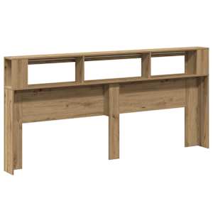 Čelo postele LED dub artisan 220x18,5x103,5 cm kompozitní dřevo - obrázek 6
