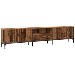 TV skříňka se zásuvkou old wood 200x25x44 cm kompozitní dřevo - obrázek 2