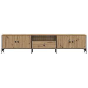 TV skříňka se zásuvkou dub artisan 200x25x44cm kompozitní dřevo - obrázek 5
