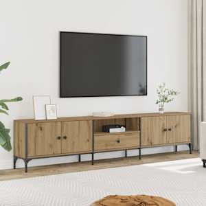 TV skříňka se zásuvkou dub artisan 200x25x44cm kompozitní dřevo - obrázek 1