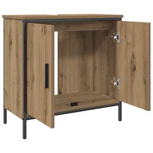 Skříňka pod umyvadlo dub artisan 60x30x60 cm kompozitní dřevo - obrázek 4