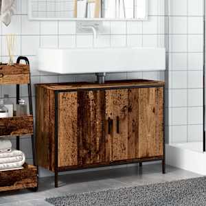 Skříňka pod umyvadlo old wood 80 x 30 x 60 cm kompozitní dřevo - obrázek 3