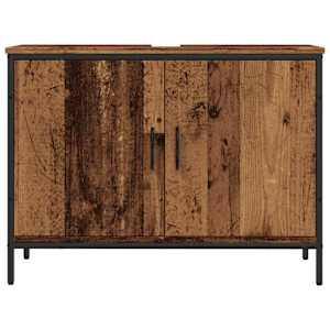 Skříňka pod umyvadlo old wood 80 x 30 x 60 cm kompozitní dřevo - obrázek 4
