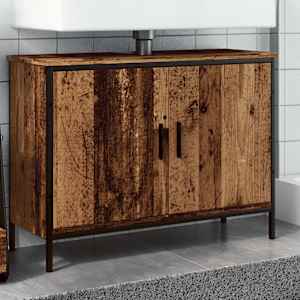 Skříňka pod umyvadlo old wood 80 x 30 x 60 cm kompozitní dřevo - obrázek 1