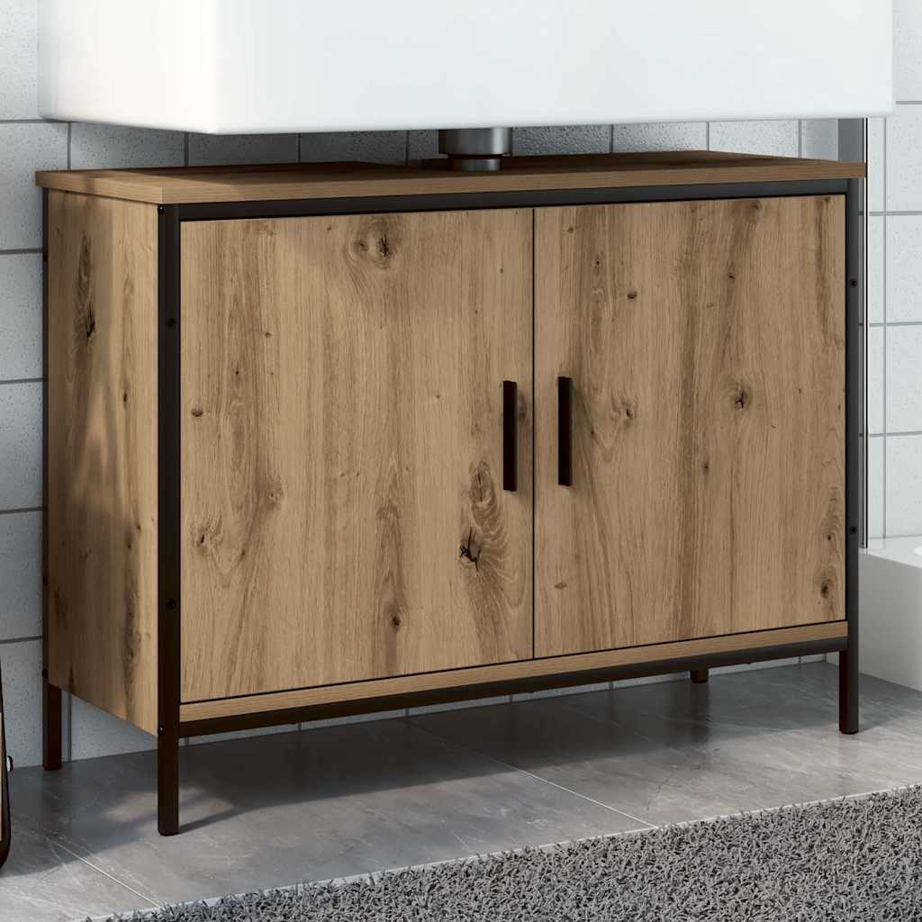 vidaXL Dulap de chiuvetă, stejar artizanal, 80x30x60 cm lemn prelucrat