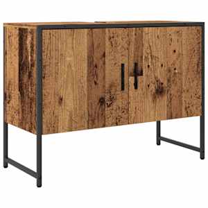 Koupelnová skříňka pod umyvadlo old wood 80x33x60 cm kompozit - obrázek 2