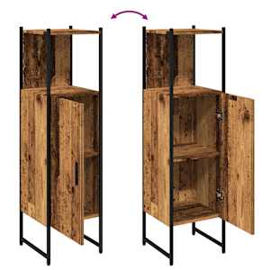 Koupelnová skříňka old wood 33 x 33 x 120,5 cm kompozitní dřevo - obrázek 8