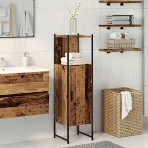 Koupelnová skříňka old wood 33 x 33 x 120,5 cm kompozitní dřevo - obrázek 1