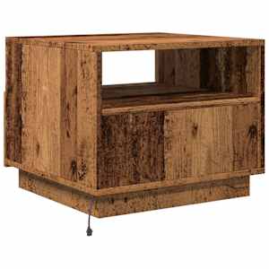 Konferenční stolek s LED osvětlením old wood 50 x 49 x 40 cm - obrázek 9