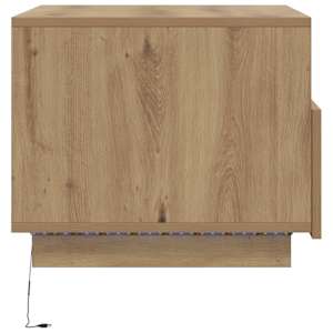 Konferenční stolek s LED osvětlením dub artisan 50 x 49 x 40 cm - obrázek 8