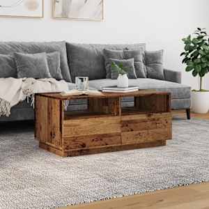 Konferenční stolek s LED osvětlením old wood 90 x 49 x 40 cm - obrázek 4