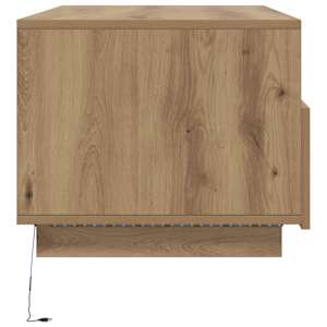 Konferenční stolek s LED osvětlením dub artisan 90 x 49 x 40 cm - obrázek 8