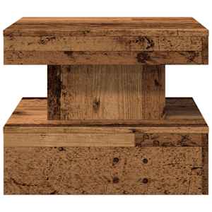 Konferenční stolek s LED osvětlením old wood 50 x 50 x 40 cm - obrázek 6