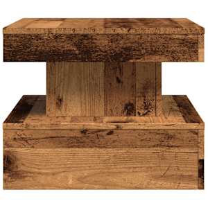 Konferenční stolek s LED osvětlením old wood 50 x 50 x 40 cm - obrázek 7