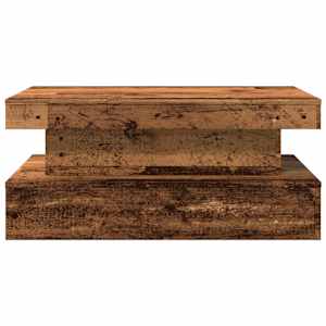 Konferenční stolek s LED osvětlením old wood 90 x 50 x 40 cm - obrázek 7