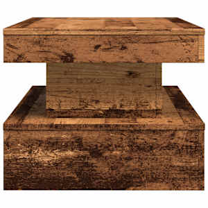 Konferenční stolek s LED osvětlením old wood 90 x 50 x 40 cm - obrázek 8