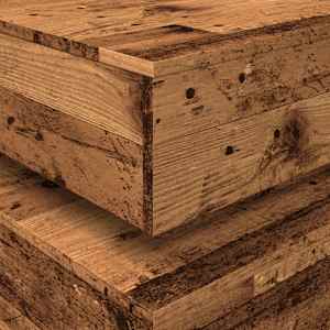Konferenční stolek s LED osvětlením old wood 90 x 50 x 40 cm - obrázek 10