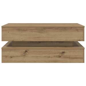 Konferenční stolek s LED osvětlením dub artisan 90 x 50 x 40 cm - obrázek 7