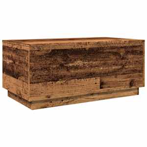Konferenční stolek s LED osvětlením old wood 90 x 50 x 40 cm - obrázek 3