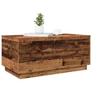 Konferenční stolek s LED osvětlením old wood 90 x 50 x 40 cm - obrázek 6