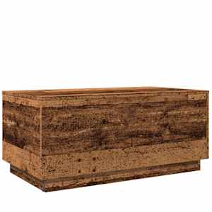 Konferenční stolek s LED osvětlením old wood 90 x 50 x 40 cm - obrázek 9