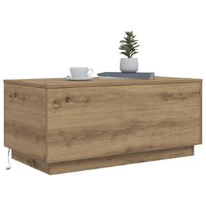 Konferenční stolek s LED osvětlením dub artisan 90 x 50 x 40 cm - obrázek 6