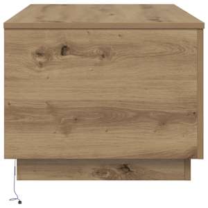 Konferenční stolek s LED osvětlením dub artisan 90 x 50 x 40 cm - obrázek 8