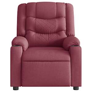 Polohovací křeslo vínové textil - obrázek 3