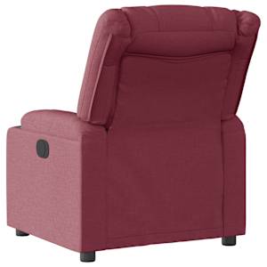 Polohovací křeslo vínové textil - obrázek 5