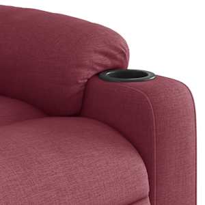 Polohovací křeslo vínové textil - obrázek 8
