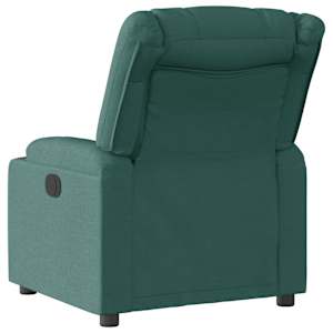 Polohovací křeslo tmavě zelené textil - obrázek 5