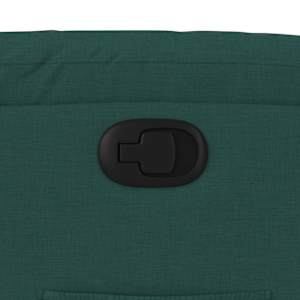 Polohovací křeslo tmavě zelené textil - obrázek 9