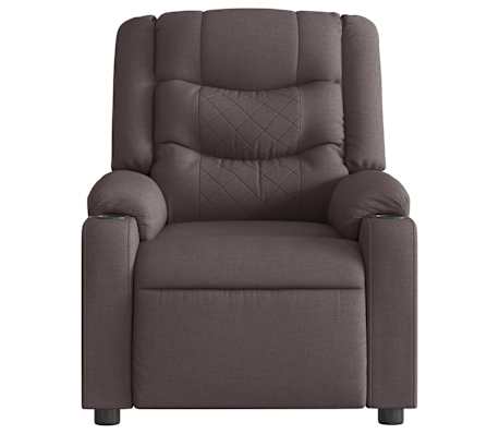 vidaXL Massagesessel Dunkelbraun Stoff