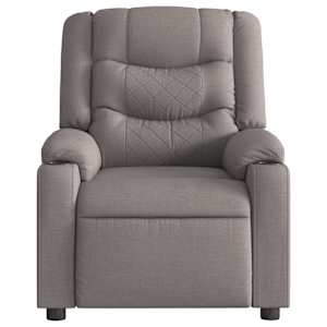 vidaXL Massagesessel Taupe Stoff