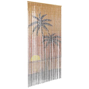 Komarnik za vrata iz Potiskanje palme 100x200 cm bambus