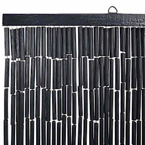 Dveřní závěs proti hmyzu, tmavě šedá, bambus, 90x220 cm - obrázek 4