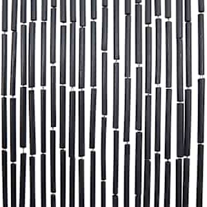 Dveřní závěs proti hmyzu, tmavě šedá, bambus, 90x220 cm - obrázek 6