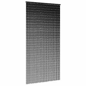 Komarnik za vrata iz temno sivo 100x200 cm bambus
