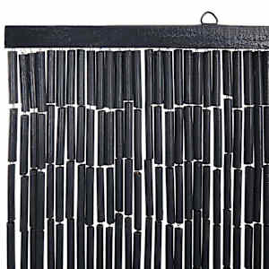 Dveřní závěs proti hmyzu, tmavě šedá, bambus, 100x200 cm - obrázek 4