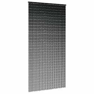 Komarnik za vrata iz temno sivo 100x220 cm bambus