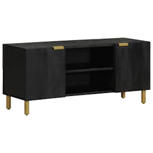 TV skříňka černá 105 x 33 x 46 cm kompozitní dřevo - obrázek 1