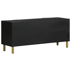 TV skříňka černá 105 x 33 x 46 cm kompozitní dřevo - obrázek 5