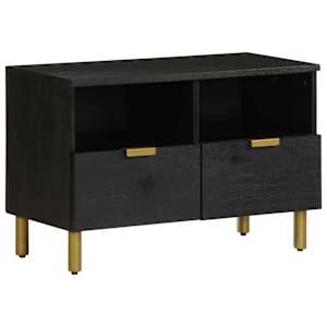 TV skříňka černá 70 x 33 x 46 cm kompozitní dřevo - obrázek 1