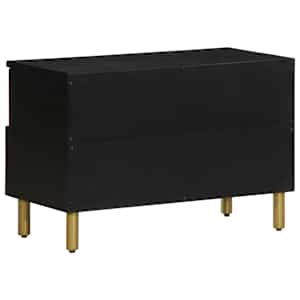 TV skříňka černá 70 x 33 x 46 cm kompozitní dřevo - obrázek 5