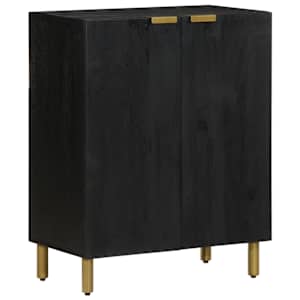 vidaXL puhvetkapp, must, 60x33x75 cm, tehispuit