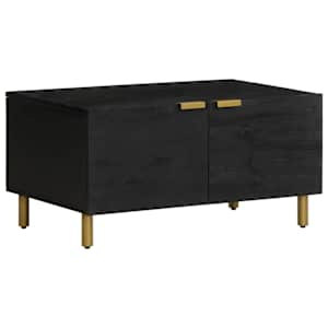 Konferenční stolek černý 80 x 50 x 40 cm kompozitní dřevo